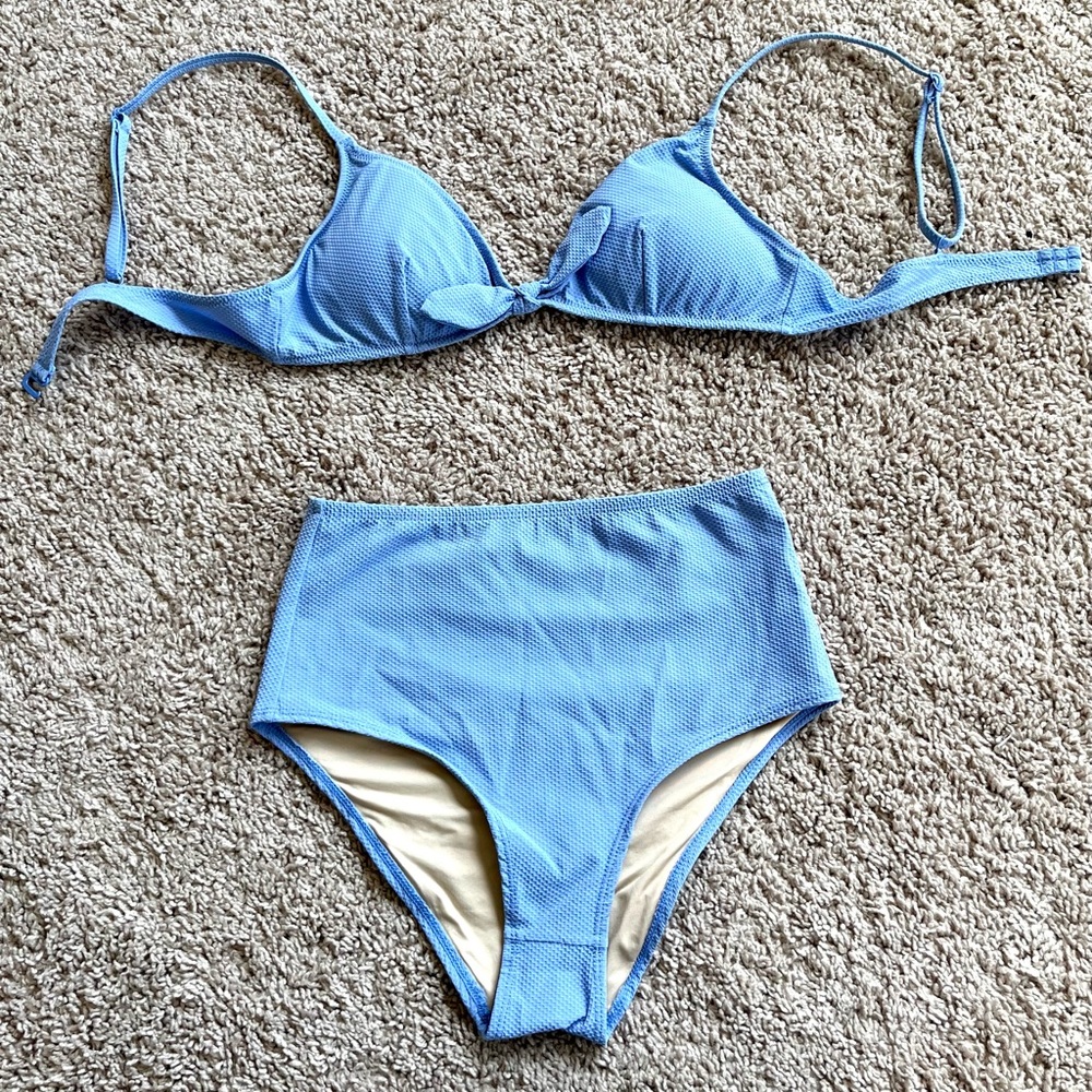 J. Crew Periwinkle swimsuit M top, XXS bottom